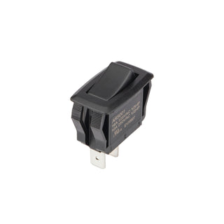 NSI 77140RQ Rocker Switch Maintained Contact SPST 15 Amps On-Off Circuit Black Quick Connection