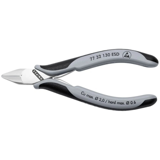 Knipex 77 32 130 ESD 5 1/4" Electronics Diagonal Cutters, ESD Handles