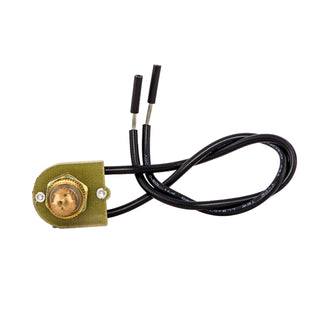 NSI 77340RW Rotary Canopy Maintained Contact SPST 6 Amps On-Off Circuit Brass Wire Connection