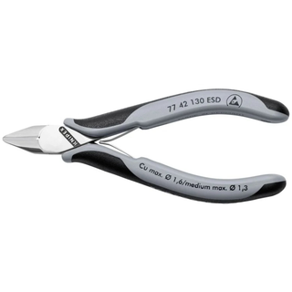 Knipex 77 42 130 ESD 5 1/4" Electronics Diagonal Cutters, ESD Handles