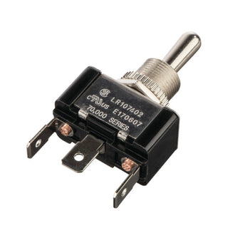 NSI 78070TQ Toggle Switch SPDT 20 Amps On-Off-On Circuit Bat Br/Ni Quick Connection