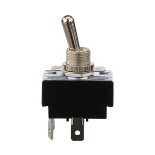 NSI 78080TQ Toggle Switch DPST 15 Amps On-Off Circuit Bat Br/Ni Quick Connection