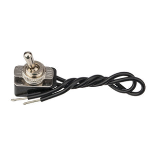 NSI 78150TW Toggle Switch SPST 10 Amps On-Off Circuit Bat Br/Ni Wire Connection