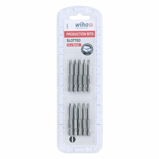 Wiha Tools 74012 Slotted Power Bit, 4.5 mm x 50 mm, 10 Pk.