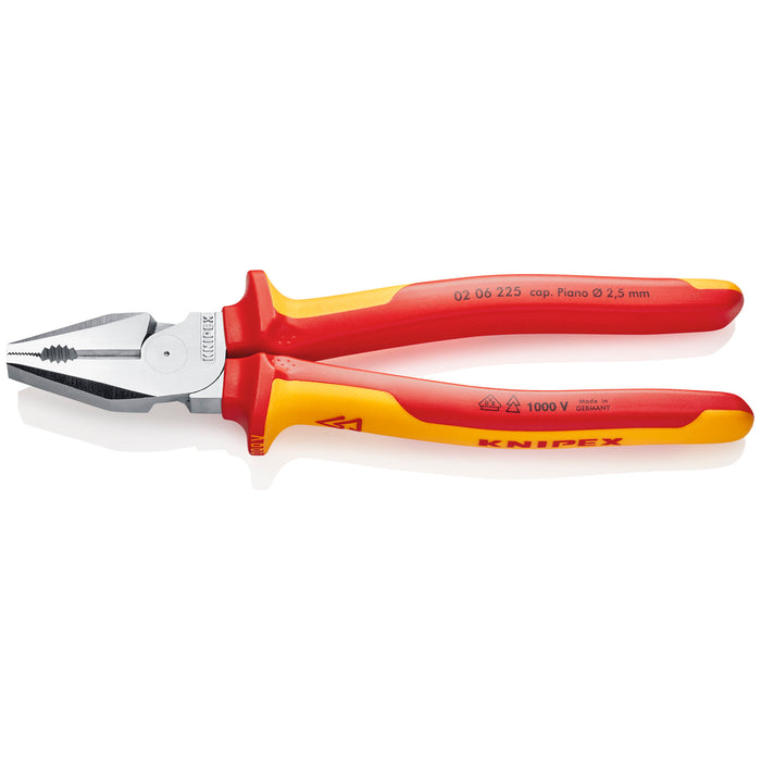 Knipex 02 06 225 9" High Leverage Combination Pliers-1000V Insulated