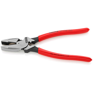 Knipex 09 11 240 9 1/2" High Leverage Lineman's Pliers New England with Fish Tape Puller & Crimper