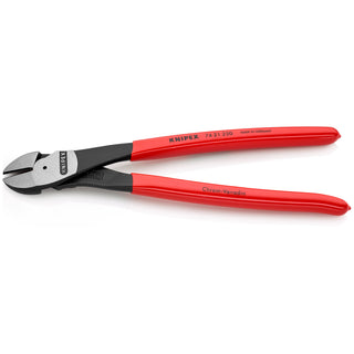 Knipex 74 21 250 10" High Leverage 12° Angled Diagonal Cutters