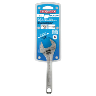 Channellock 806SW BULK 6-Inch Precision Adjustable Wrench with Extra Slim Jaw