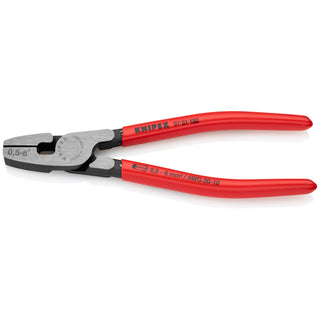 Knipex 97 81 180 7 1/4" Crimping Pliers for Wire Ferrules