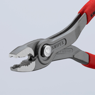 Knipex 00 19 61 V01 TwinGrip Plastic Dipped Pliers Set and Tool Roll, 6", 8" and 10"