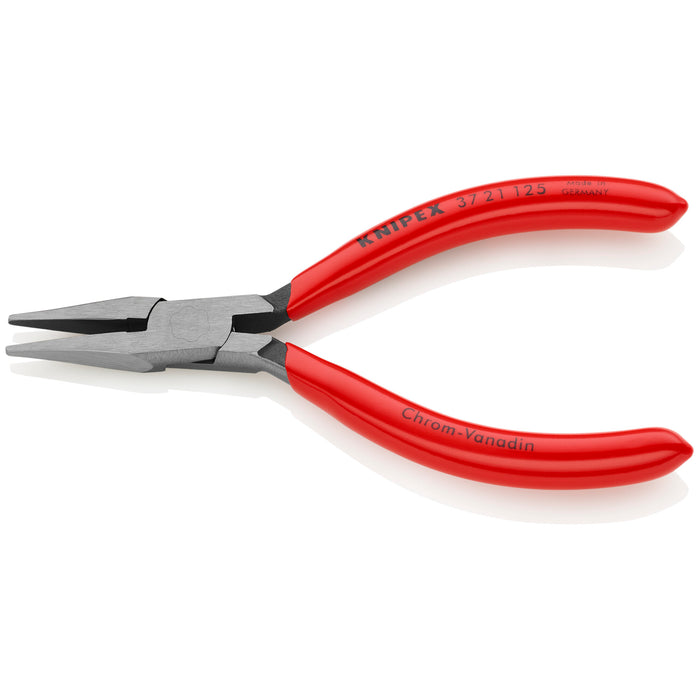 Knipex 37 21 125 5" Electronics Gripping Pliers-Flat Pointed Tips