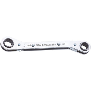 Stahlwille 41552428 26a Ratchet ring Spanner, 3/8" x 7/16"