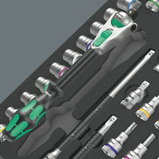 Wera 9722 Foam insert 8000 C Zyklop 1/2" ratchet set 1, 31 pieces