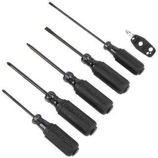 Klein Tools 85446BLK Limited Edition Blackout Screwdriver Set, 6 Pc.