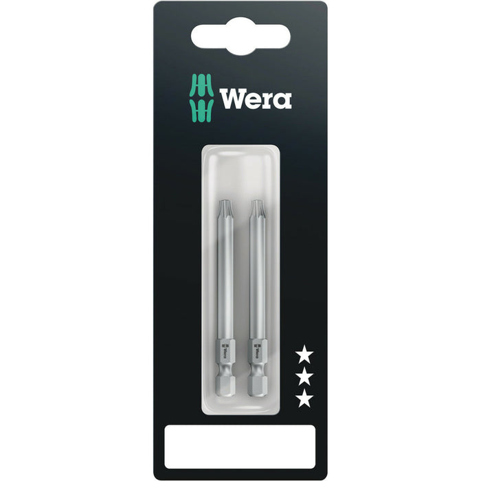 Wera 867/4 Z TORX® BO bits with bore hole SB, TX 40 x 70 mm, 2 pieces