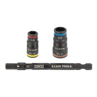 Klein Tools 85515HD Flip Socket, Mini Ratchet and Multi-Bit Driver Set, 3 Pc.