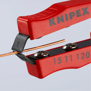 Knipex 15 11 120 4 3/4" Steel and Plastic Stripping Tweezers Magnetic Tips