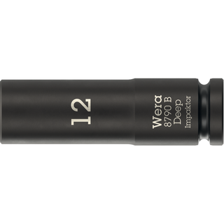 Wera 8790 B Impaktor Deep Socket with 3/8" drive, 12 mm