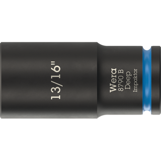 Wera 8790 B Impaktor Deep Socket with 3/8" drive, 13/16"