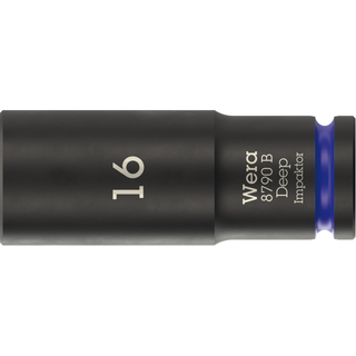 Wera 8790 B Impaktor Deep Socket with 3/8" drive, 16 mm