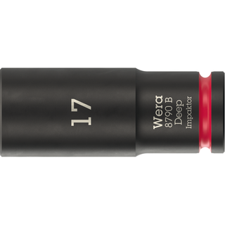 Wera 8790 B Impaktor Deep Socket with 3/8" drive, 17 mm