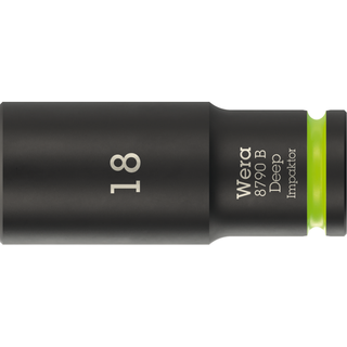 Wera 8790 B Impaktor Deep Socket with 3/8" drive, 18 mm
