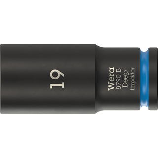 Wera 8790 B Impaktor Deep Socket with 3/8" drive, 19 mm