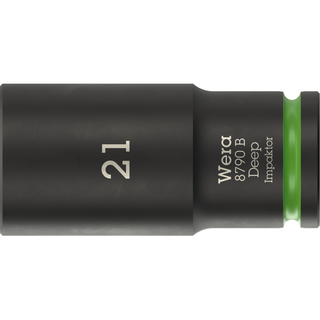 Wera 8790 B Impaktor Deep Socket with 3/8" drive, 21 mm