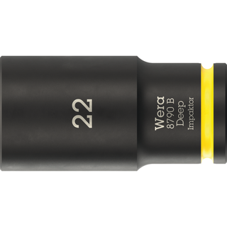 Wera 8790 B Impaktor Deep Socket with 3/8" drive, 22 mm