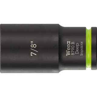 Wera 8790 B Impaktor Deep Socket with 3/8" drive, 7/8"