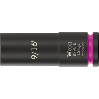 Wera 8790 B Impaktor Deep Socket with 3/8" drive, 9/16"