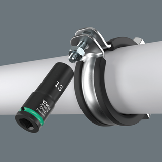 Wera 8790 B Impaktor Deep Socket with 3/8" drive, 8 mm