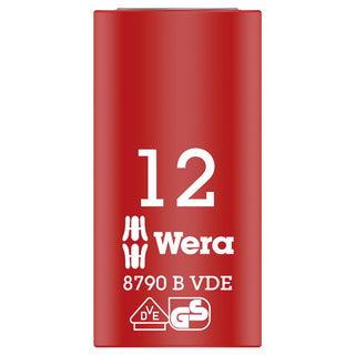 Wera 8790 B VDE Zyklop 3/8" socket, insulated, 12 x 46 mm