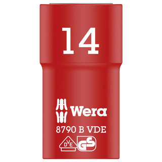 Wera 8790 B VDE Zyklop 3/8" socket, insulated, 14 x 46 mm