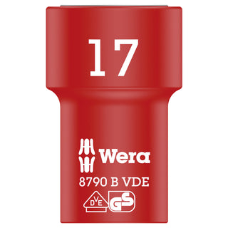 Wera 8790 B VDE Zyklop 3/8" socket, insulated, 17 x 46 mm