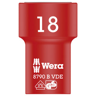 Wera 8790 B VDE Zyklop 3/8" socket, insulated, 18 x 46 mm