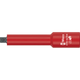 Wera 8794 SA VDE Zyklop Extension, Insulated, Short, 1/4", 1/4" x 91 mm