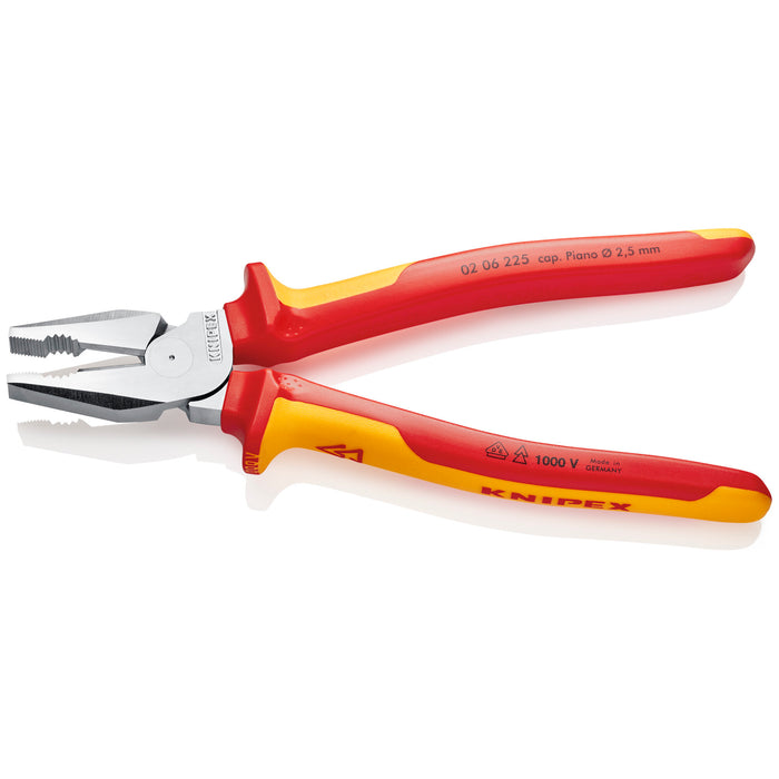 Knipex 02 06 225 9" High Leverage Combination Pliers-1000V Insulated