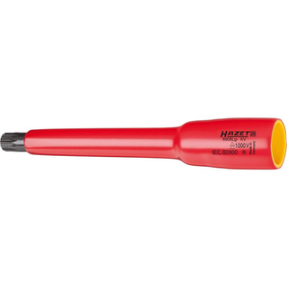 Hazet 8808Lg-8KV Insulated Screwdriver Socket 10mm (3/8") Square Drive, XZN M8