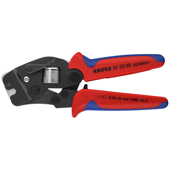 Knipex 97 53 09 7 1/2" Self-Adjusting Crimping Pliers For Wire Ferrules