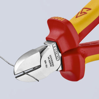 Knipex 70 06 160 T 6 1/4" Diagonal Cutters-1000V Insulated-Tethered Attachment