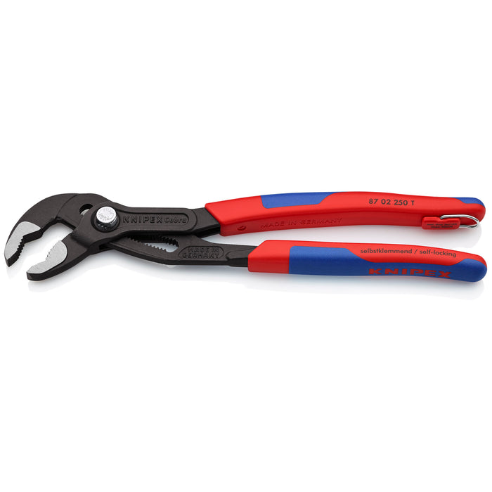 Knipex 87 02 250 T BKA 10" Cobra® Water Pump Pliers-Tethered Attachment