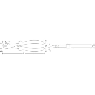 Stahlwille 67214180 VDE heavy-duty wire cutter