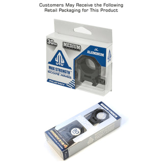 UTG RG2W3154 30mm Picatinny Scope Rings, QD Twist Lock, Medium Profile