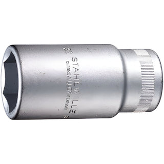 Stahlwille 05020024 56 3/4" 6-pt Extra Deep Socket, 24 mm