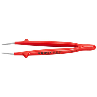 Knipex 92 27 62 6" Stainless Steel Gripping Tweezers-Pointed Tips-1000V Insulated