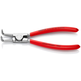 Knipex 46 23 A21 6 3/4" External 90° Angled Snap Ring Pliers-Forged Tips