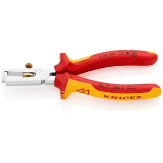 Knipex 11 06 160 6 1/4" End-Type Wire Stripper-1000V Insulated