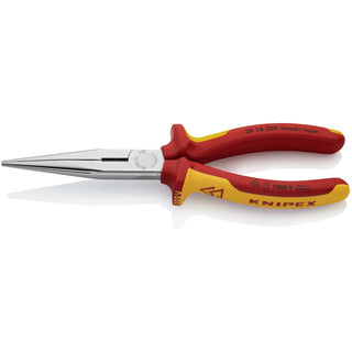 Knipex 26 16 200 8" Long Nose Pliers with Cutter-1000V Insulated