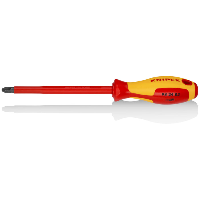 Knipex 98 24 03 Phillips Screwdriver, 6"-1000V Insulated, P3